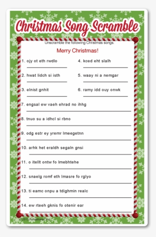 Christmas Song Scramble #6935257