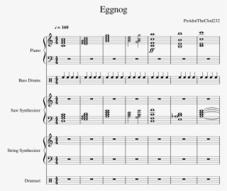 Eggnog Sheet Music For Piano, Percussion, Synthesizer, #6939641