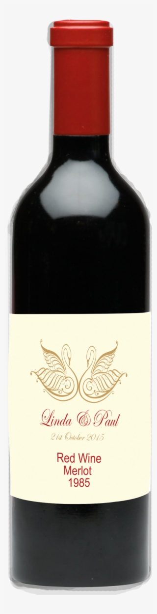 Celtic Swan Swirl Wine Bottle Label #6942608