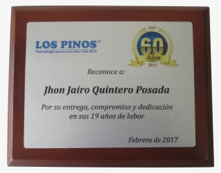 Placa Los Pinos #6944120