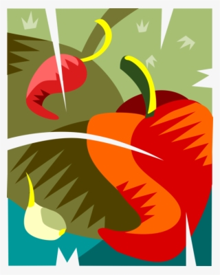 Vector Illustration Of Cayenne Red Hot Chili Or Chilli #6948802 Vector Illustration Of Cayenne Red Hot Chili Or Chilli #6948802