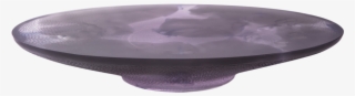 Large Grey & Purple Fantasy Garden Oval Bowl #6949754