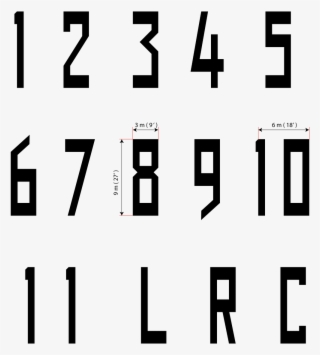 Official Runway Marking Font With Sizes By Lezfraniak #6949806