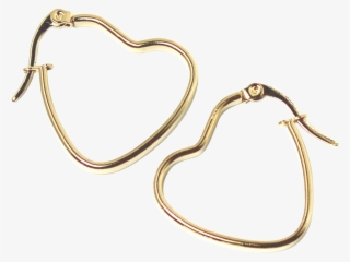 Arracada En Forma De Corazon Dorada Aa18030032 #6950347