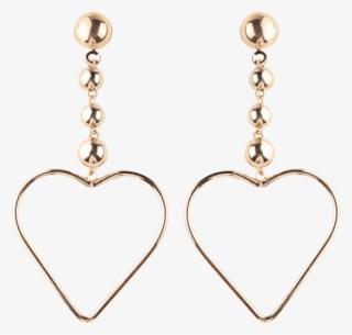 Hollow Out Corazón Pendientes #6950397