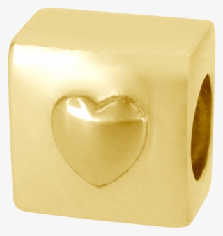Cubo Corazón Dorado #6950460