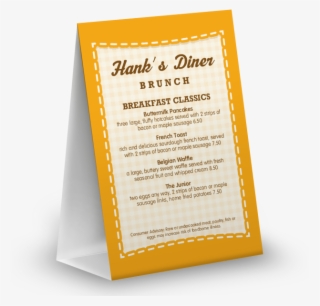 Customize American Breakfast Table Tent #6950903