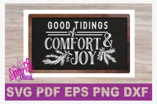 Svg Christmas Comfort And Joy Diy Sign Stencil Farmhouse #6958920
