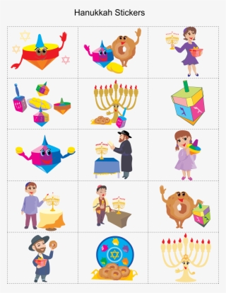 Hanukkah Printable Stickers Hanukkah Crafts, Happy #6961303