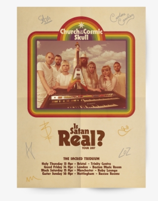 Is Satan Real Ltd Edition A2 Signed Tour Poster #6962104