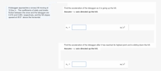 A Toboggan Approaches A Snowy Hill Moving At #6963484