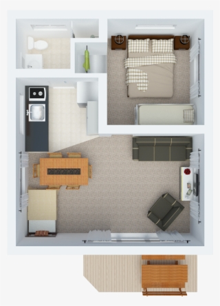 1 Bedroom Bayview Family Villa Floorplan #6963669