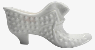 Fenton Hobnail White Milk Glass Shoe Slipper Cat Head #6967453