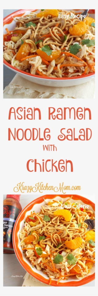 Asian Ramen Noodle Salad With Chicken #6972085