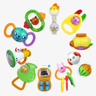 澳 贝 Auby 澳贝 Rattle Hand Grab Ring Squeegee Glue 10 #6972683