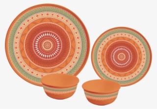 18 Pc Rnd Persian Terra Cotta Matt Dinner Set #6974488