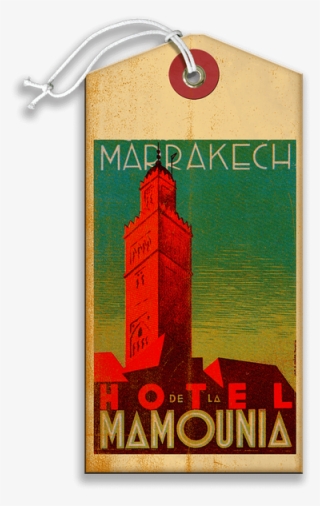 Hotel Mamounia Luggage Tag #6974914