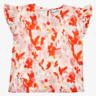 Coral Floral Blouse By Iglo &amp #6975063