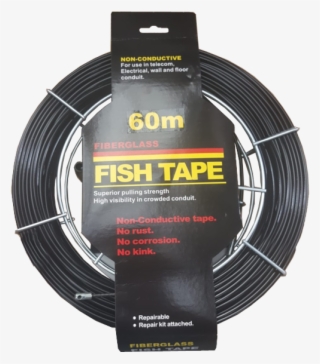 Fiberglass Fish Tape With Rotatable Metal Rack #6978390