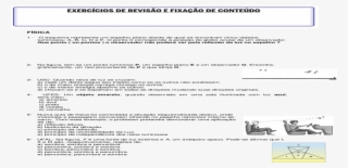 9 Ano 2 Bimestre 2 Lista De Exerccios #6978584