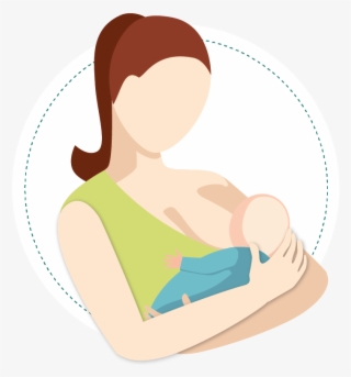 A Woman Breastfeeding An Infant #6982065