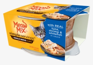 Meow Mix Simple Servings Adult Tuna, Shrimp And Whitefish #6984413