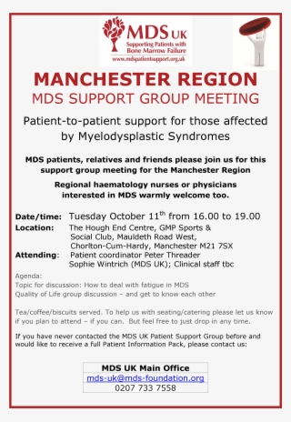 Manchester Region Mds Support Group Meetings #6988233