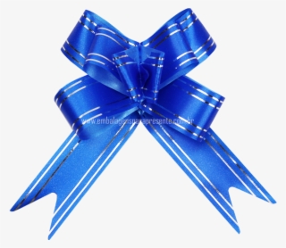 Laço Fácil Filete Prata Azul Royal #6988292