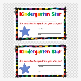 Borders Design For Kindergarten Certificates Clipart #6989578