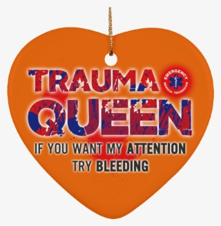 Ems Paramedic Ceramic Heart Ornament Trauma #6994528