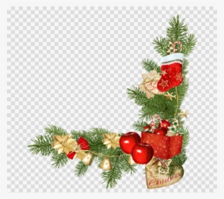Png Navidad Decoracion Borde Clipart Santa Claus Christmas #6996447