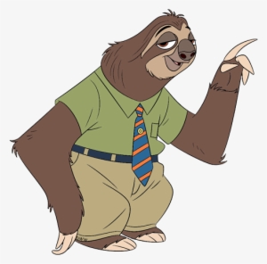 Flash The Sloth Of Zootopia - Flash The Sloth Drawing - Free ...