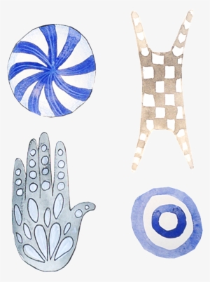 Hand Painted Watercolor Ornament Decoration Vector - Watercolor Painting #70319