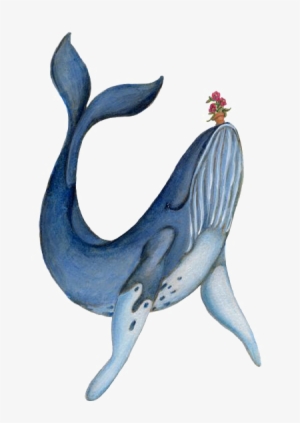 Clipart Royalty Free Stock Blue Whale Painting Illustration - Guide To The Galaxy Whale #70463