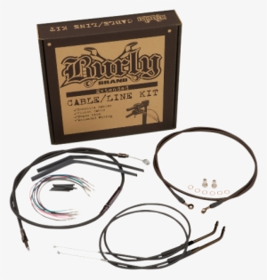 Burly 14" Black Jail Bar Handlebar Hand Control Kit - Burly Kit #70694