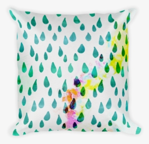 Boho Raindrop Watercolor Throw Pillow Cover - Cushion #70997