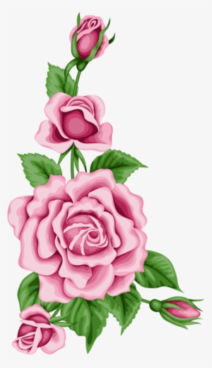 Yandex - Pink Flower Border Png #71747