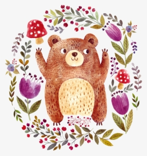 Brown Bear Drawing Illustration - Illustration Ours #71773