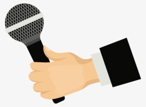 Big Image - Microphone In Hand Clipart #71801
