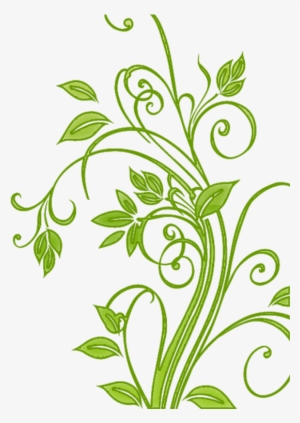Classy Design Swirls Clipart - Leaf Flower Vector Png #72018
