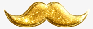 Silver/gold Mustache - Gold Glitter Gold Mustache Png #72057
