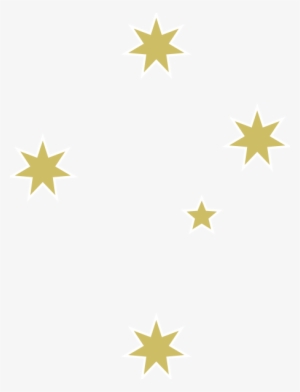 Gold White Stars Clip Art At Clker - Southern Cross Constellation #72767