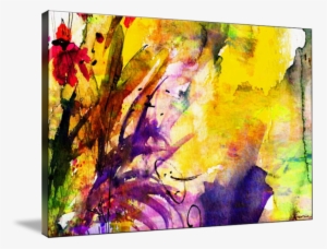 "abstract Floral Spray Intuition Watercolor" By Ginette - Modern Art #72913
