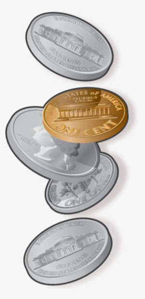Us Coins Falling Png #73422
