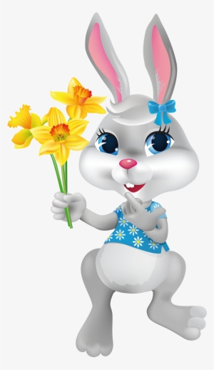 Easter Bunny Transparent - Happy Easter Crafts Clipart #73481