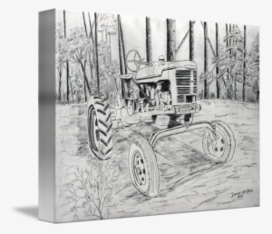 Old Farm Tractor Drawing By Derek Mccrea Png Library - Drawing #73552
