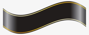 Black And Gold Ribbon Png #73636
