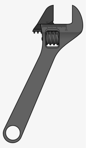 Free Vector Method Adjustable Wrench Clip Art - Wrench Svg #73638