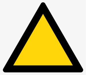 Triangle Warning Sign - Yellow Triangle Warning Sign #73877