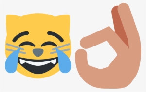 Hand Emoji Crying Laughter Em - Cat Joy Emoji #74267